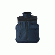 GILET multipoches sans manches RIPSTOP NAVY/BLACK