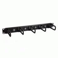 Guide cbles 1U pour rack serveur - Panneau de gestion de cbles 19" Guide cbles 1U pour rack serveur - Panneau de gestion de cbles 19"