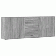 Helloshop26 - Buffet bahut commode armoire meuble de rangement organisateur cuisine salle de séjour salons 3 pcs sonoma bois 02_0037179 - 30002132548 Helloshop26 - Buffet bahut commode armoire meuble de rangement organisateur cuisine salle de séjour salons 3 pcs sonoma bois 02_0037179 - 30002132548
