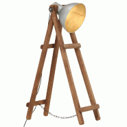 Helloshop26 - Lampadaire vintage réglable angle 28 x 61-68 x 105-110 cm en bois de manguier marron 02_0046701 - marron Bois massif 3000234381385