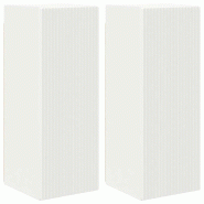 Helloshop26 - Meuble TV mural moderne fonctionnel 30 x 31 x 80 cm style minimaliste en bois d'ingénierie blanc 02_0054968 - blanc Bois massif 3000238