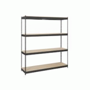 SimonRack Étagère Industrielle, 2000x1500x600 mm, 4 Niveaux en bois, Étagère Charge Lourde, Anthracite/Bois - Simonforte - métal 8425437100710 SimonRack Étagère Industrielle, 2000x1500x600 mm, 4 Niveaux en bois, Étagère Charge Lourde, Anthracite/Bois - Simonforte - métal 8425437100710