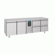 Table réfrigérée 2 portes et 4 tiroirs refrigeree monoblock - P7489.5370