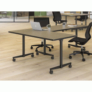 Table rabattable Tang'up sur roulettes Table rabattable Tang'up sur roulettes