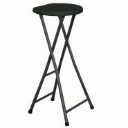 Tabouret haut pliant noir