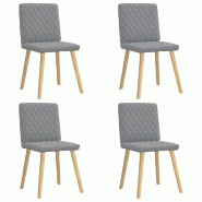 VidaXL Chaises à manger lot de 4 gris clair tissu Modèle Orion Master Compact - 3315221