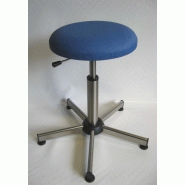 56-tabourets inox - assise vinyle supérieur non feu m1