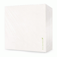 Bio Bamboo® - Serviette jetable, 40 x 40 cm, extrêmement douce, compostable, viscose de bambou, 600 pièces, blanc - blanc Bambou BIO.101