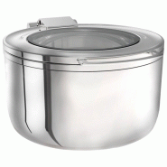 Chafing dish rond pour soupes, 5,7 litres 230x230x290 mm - VIRTUS - 0615402264976