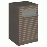 Comptoir Vertigo H T03naturel solo L60cm 1 tabl.Couliss.2tabl.Amovibles noyerfo
