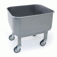 Cuve inox avec robinet - chariot en acier inoxydable AISI 304 - 90L ou 190L - finition brossée Cuve inox avec robinet - chariot en acier inoxydable AISI 304 - 90L ou 190L - finition brossée