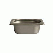 DBMARK - GNP19065-201/6 - (Lot de 6) - Bac Gastronorme 1/9 65 mm. - 0.8mm S/S201 - gris inox GNP19065-201/6