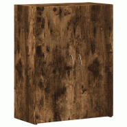 Décoshop26 - Meuble de bureau armoire de rangement en bois d'ingénierie marron DEC024474 - marron Bois massif 3000254724438