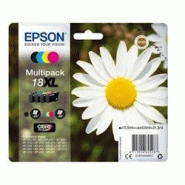 Epson 18XL C13T18164012 Pack 4 Cartouches Noir/couleurs (Pâquerette) - multicolore 8715946518183 Epson 18XL C13T18164012 Pack 4 Cartouches Noir/couleurs (Pâquerette) - multicolore 8715946518183