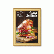 Exposiciónate Cadre Clic-Clac Standard A4 Coins En Onglet 25 mm L'Or KRA4G25GOLD - doré aluminium 8595578346008