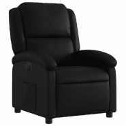 Fauteuil inclinable électrique Noir Similicuir Modèle Quervella - 8721012167001