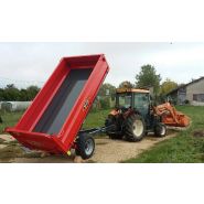 Gv 40 br benne agricole à ridelles démontables - devès - charge 4 t