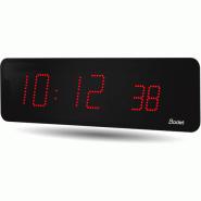 Horloge LED Style II 10 S, alimentation 230V, WIFI, LED rouge - BODET