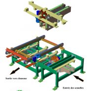 Introduction de semelles machines pour palettes - platon - poids : 1650 kg