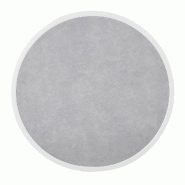 Plateau de table extérieur rond en verre trempé Bolero effet pierre gris clair bord blanc 580 mm - noir DL485