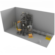 Station de Remplissage pour big bag équipée de transport automatique de palettes - Flex-Auto Big Bag