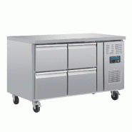Table réfrigérée gn 1/1 ventilée 4 tiroirs série u - PDA547