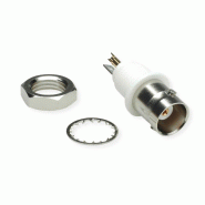 TELEGÄRTNER Prise BNC encastrée 50 Ohms, avec bride isolante blanche_0