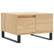 VidaXL Table basse chêne sonoma 55x55x36,5 cm bois d'ingénierie Modèle Flex Panorama Pure - 830767