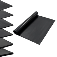 Vidaxl tapis en caoutchouc antidérapant 1,2x5 m 3 mm lisse 143960