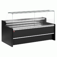 Comptoir vitrine réfrigéré boucherie à vitre droite 90°, ventilé, a... - PFC15/B5-VR2