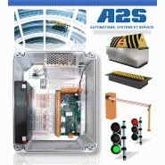 Controle d'accès barrière, portail, herse, feux, rampe parking, borne