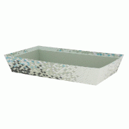 Corbeille carton rectangle "Ecailles" 33x20x6cm - par 30