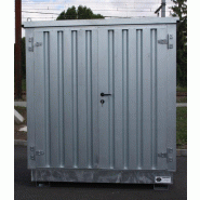 Entrepôt de stockage 2 m - rétention 374 litres - 455 kg - fabrication française