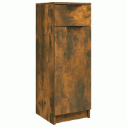 Helloshop26 - Armoire de bain classique élégante salle de bain 32 x 34 x 90 cm en bois d'ingénierie chêne fumé 02_0048295 - Bois massif 3000235202726