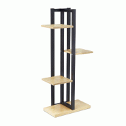 Helloshop26 - Étagère à plantes décorative pour intérieur 93 x 42,5 x 22,5 cm en métal noir 13_0010960 - noir métal 3000245501079