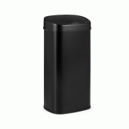Helloshop26 - Poubelle automatique à double compartiment 40 x 30 x 78 cm tri facile capteur infrarouge design moderne en métal noir 20_0018739 - 300