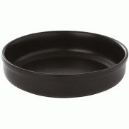 In Situ - Plat rond Blackstone en grès noir satiné 26 cl diamètre 13,5 cm - boite de 6 - noir Grès 051301