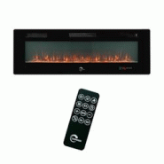 Insert Cheminée Electrique Valtaia Plat Sannover 2000 W / 152 cm - noir acier 3760401213085