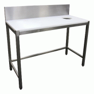 ITALCONCEPT L2G Table Preparation Poisson, Sans Bac Ni Tiroir, 850 x 1400 x 600mm - 3616350068316