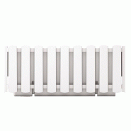 Prosperplast - Jardinière de balcon BOARDEE FENCYCASE - 58x18x16,2 cm, blanche - blanc plastique ZA3267