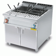 Redcook Cuiseur de pâtes électrique 80 litres à chargement automatique. Structure en acier inoxydable. Dimensions 80x90 h90 cm. Modèle CPB-98ET - 2033