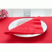 Serviette écolabel 2 plis rouge ouate 39x39cm par 1600