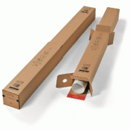 Tube d'expédition p/plans double fermeture télescopique 604 x115x115mm