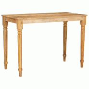 VidaXL Table basse Marron 110 x 55 x 77 cm Bois de mangue massif Modèle Helios Modern Élite - 4104586