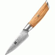 XinZuo - Couteau à éplucher Damas - Série B37 Lan - multicolore B37-SG