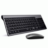 Topmate. combo clavier et souris sans fil 2,4 ghz ultra mince clavier