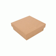 Boite snacking The Pack carton nano micro 750 ml 14x14x5cm naturel - par 250