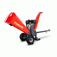 Broyeur de branches pro tractable thermique essence 15 CV 420 cc 120 mm démarrage électrique Torros HHK124 Broyeur de branches pro tractable thermique essence 15 CV 420 cc 120 mm démarrage électrique Torros HHK124