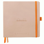Carnet souple Goalbook Rhodiarama touche de rose A5, 240p./120 feuilles ivoire 90 g/m², dot grid - rose 117803C