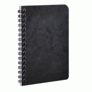 Clairefontaine Lot de 5 Carnet Age Bag 9,5x14, 100p./50 feuilles 90 g/m² reliure intégrale, couv. Coloris noir, quadrillé 5x5 - 3329687859211